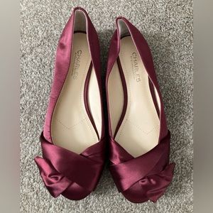 Burgundy flats CHARLES by Charles David women’s size 8.5